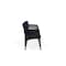 Lesro Lenox Steel 4 Seater with Center Arms, Navy/Midnight Seat, Navy/Midnight Back, 85.5 W 24.5 L 32 H LS4103 - alternate 3